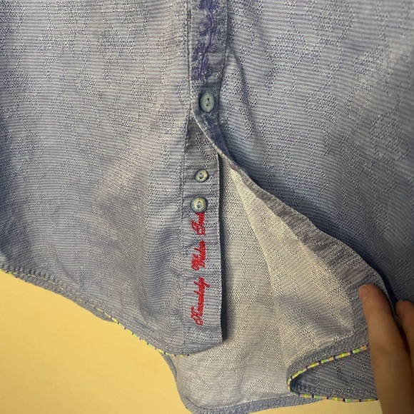 Robert Graham Flip Cuff Embroidered Button Down - Picture 9 of 16